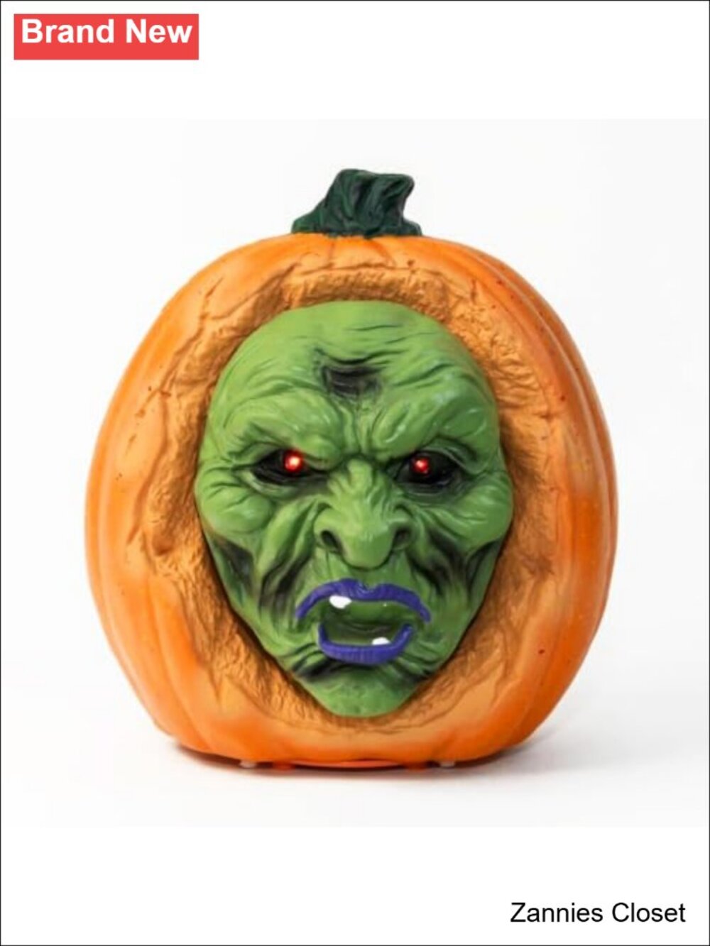 ๐ป Halloween Animated Pumpkin Resin Figurine LED Eyes Monster Horror Decor